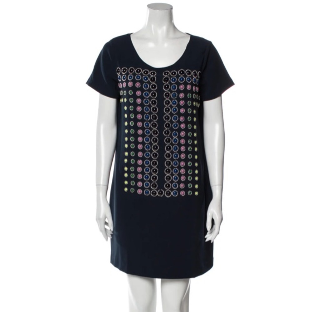 DVF Diane Von Furstenburg Beaded Shift Dress